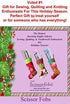Scissors sheaths by SCISSORFOBZ with ScissorGripper -VALUE PACK-4 sizes- Designer Scissor Covers Holders for embroidery sewing quilting - Quilters...
