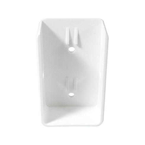 2PCS 2" x 3.5" Vinyl Fence Brackets, Rail Mount Bracket, Vinyl Fence Parts, Screws Included, White...