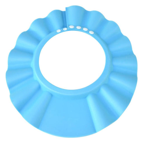 Safe Shampoo Shower Bathing Protection Bath Cap Soft Adjustable Visor Hat for Toddler, Baby, Kids, Children … (Blue)...