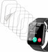 Compatible with IOWODO R30 Pro 1.85”, Soft Smart Watch Screen Protector, TPU, 6-pack, Full Coverage, Bubble Self-healing...