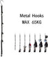 Hanging Multipurpose Portable Equipment Gear Portable Hockey Gear Hanger ice Hockey Gear Hanger Organizer with Adjustable Hooks for Home Travel Ou...