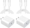 20w USB-C Power Adapter, Phone Charger 2 Pack of Charger Block, Compatible with iPhone 15, New ipad, Android Phone, with 2 Pcs USB C to C Charging...