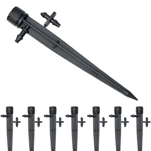 30 PCS drip Irrigation Launcher, 360 Degree Adjustable, with Stakes, Suitable for 1/4 inch drip Irrigation System, Garden, Greenhouse, Lawn, Flowe...