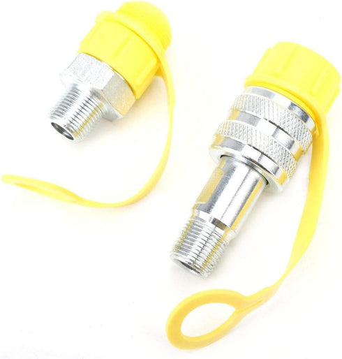 Hydraulic Coupling Set, Hydraulic Quick Disconnect Coupling,Zg3/8 Mechanical Oil Pipe Chrome Plated Steel Quick Disconnect Coupler With safety loc...