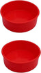 2pcs 6 Inch Silicone Cake Pan for Baking, Round Cake Molds Silicone Baking Pan Non-Stick Quick Release Suitable for Cheesecake Chocolate Cake Brow...