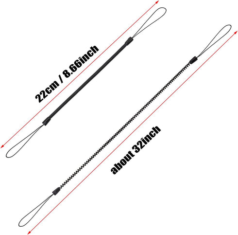 Plastic Elastic Tether Lanyard for Touch Pens Retractable Anti-lose Tablet Pens Coil Spring Straps Perfect Tool to Tether a Drawing Pen to Touchsc...