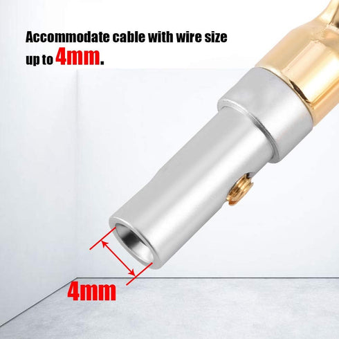 Banana Plugs for Speaker Wire,6 Pcs 24K Gold Plated Pure Copper Y Plug Spade Connector 4mm Banana U Fork 45 Degree Speaker Wire Connector...