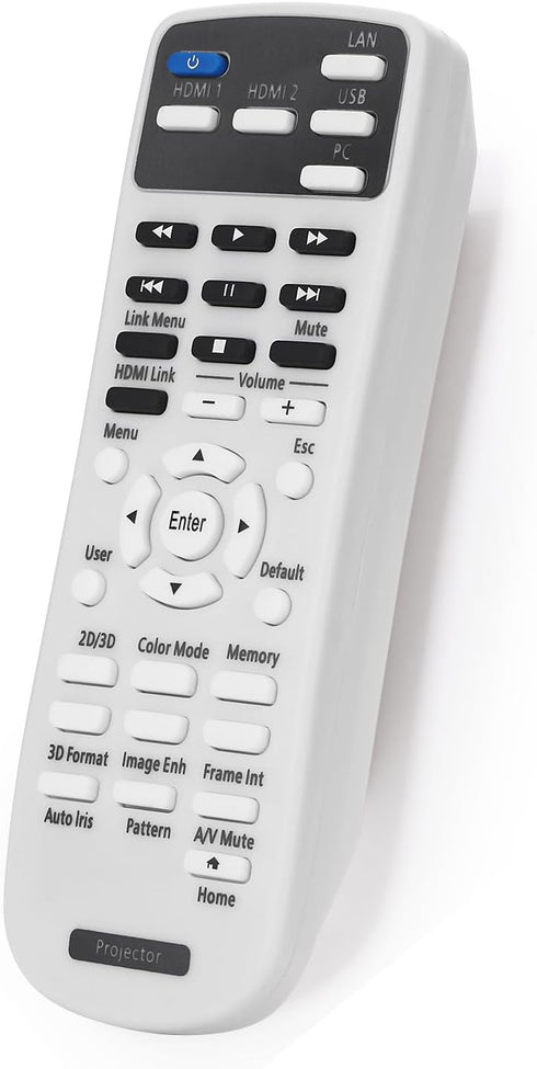 Projector Remote Control 2181830 for Epson Home Cinema 2100 2150, EH-TW5400 EH-TW5600 EH-TW5650 H850B H850C H851A H851B H851C H852A H852B H852C Pr...