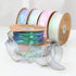 BBJ WRAPS Luxury Iridescent Fishtail Yarn Gift Ribbons for flowers Bouquet Packaging Korean Sheer Organza Wired Ribbon for Valentine's Day Wedding...