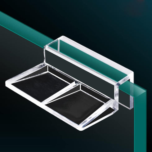Saim Acrylic Aquarium Cover Clip,8 PCS Clear Fish Tank Glass Cover Clip Support Holder,Universal Lid Clips for Rimless Aquariums (8mm)...
