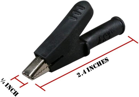AST Labs Test Lead SILICONE Alligator Clip Heavy Duty to Alligator Clip Heavy Duty (5 ft)...
