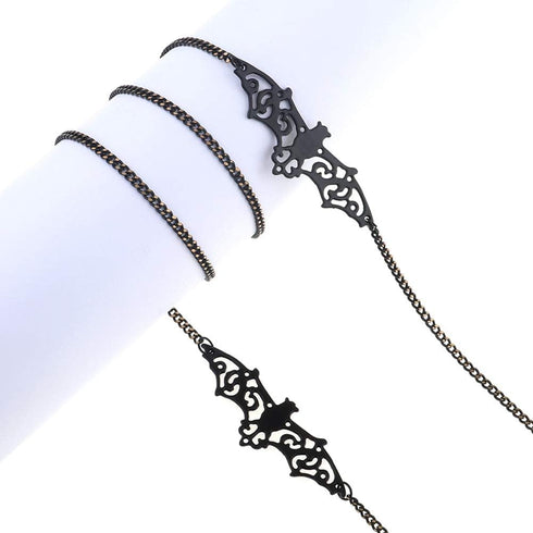 Pinksee Women Men Glasses Chain Black Bat Eyeglass Strap Holder Eyewear Retainer...