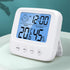Indoor Thermometers Hygrometer Digital Room Thermometer and Humidity Gauge with Clock Humidity Temperature, 5s Fast Refresh, Backlight & ?/? Function for Home, Office, Bedroom