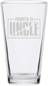 Veracco Promoted To Uncle Surprise Pregnancy Announcement Birthday Gifts Fathers Day Beer Pint (Clear, Glass)...