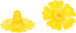 CHICIRIS 30 Set Hummingbird Feeder Flowers Hanging Bird Feeding Ports Replacement Parts for Bee Guards Feeding Hummingbird Outdoors Supplies(Yello...