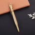 SMOOTHERPRO Solid Brass Bolt Action Pen with Tungsten Part Heavy Duty for Gift Business Office EDC Pocket Color Natural (BTA971)...