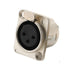 XLR Female Jack 3 Pin Panel Mount Jacks, XLR Female Socket Audio Speaker Microphone Connector 8Pcs,Silver Metal Housing...