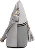 SG SUGU Lunar Lightweight Medium Dome Crossbody Bag Shoulder Bag with Tassel | Zipper Pocket | Adjustable Strap...