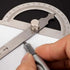 Haidong Angle Measuring Instrument Stainless Steel Protractor 0-180 Degree Rotary Arm Measuring Ruler Woodworking Degree Protractor?15cm?1PCS...
