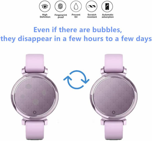 Screen Protector Compatible for Garmin Lily 2 Smartwatch, HD Full Coverage TPU Protective Film (6PCS)...