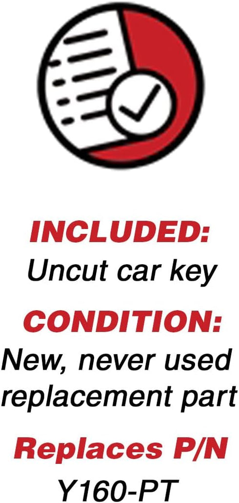 KeylessOption Keyless Remote Fob Uncut Ignition Car Key for Jeep Liberty, Stratus, Intrepid GQ43VT17T, 04602260...