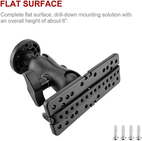 CALIDAKA Fish Finder Mount Base, Ball-Mount Fish Finder Mount, 360 Degree Rotation Fish Finder Holder, Universal Marine Electronic Fish Finder Mou...