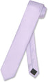 Vesuvio Napoli Narrow NeckTie Skinny Lavender Purple Men's Thin 2.5" Neck Tie...