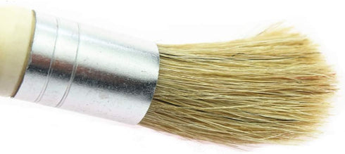 Glue Brush set,3 Pack Professional Narural Wooden Round Glue Wax Brush for Paint Bookblinding Furniture,Super Wax Brush Chalk Paint for Little Pro...