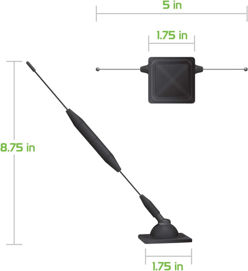 Cell Phone Signal Booster Antenna for Verizon, AT&T, T-Mobile - Truck & Car Mount Passive Repeater for 5G, 4G LTE iPhones, Galaxies, Pixels...