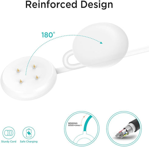 Miimall Replacement Charger for Pixel Watch 2 Charger, Wireless Pixel Watch 2 Charging Cable, USB-A Magnetic Wireless Charging Google Pixel Watch ...