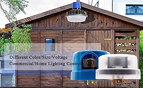 Twist-Lock Thermal Photocontrol with Time Delay for Outdoor- Controls Lighting,120-Volt,Twist Lock Light Sensor with Photocell,Dusk to Dawn Light ...
