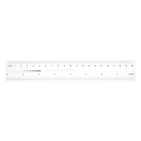 Film Flexible Ruler 8 Inch 0.5mm Scale PET Plastic Folding Straight Ruler Calibration Soft Ruler Measuring Tool for Factory, Transparent...