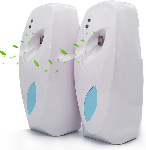 Automatic Air Freshener Spray Dispenser (2-Pack),Wall Mounted/Free Standing Automatic Air Fresheners for Home and Commercial Use, Multiple Time Sc...