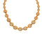 HSQYJ Shiny 14k Gold Beaded Stainless Steel Necklace High Polish Graduated Bead Ball Chain Necklace Fashion Chunky Choker Costume Jewelry Gift for...