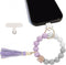 Boho Silicone Phone Wrist Strap, Cell Phone Lanyard Keychain with Tether Tab, Smartphone Wristlet Bracelet Keychain with Universal Strap Holder Co...