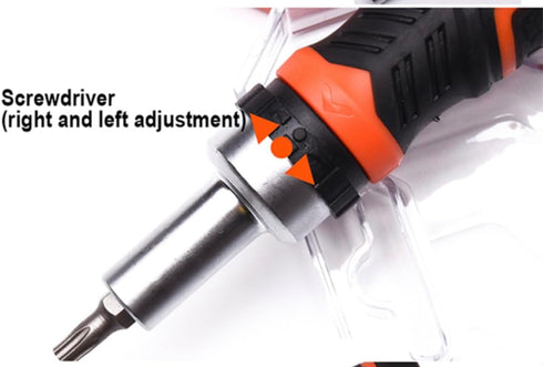 Edward Tools 31 Piece Ratchet Screwdriver Set - Easy Ratchet Screwdriver Pro Strong Magnetic Bit Tips includes Phillips, Slotted, Hex, Torx - 5-10...