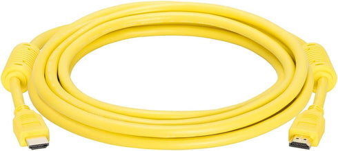 Cmple - HDMI Cable 10FT High Speed HDTV Ultra-HD (UHD) 3D, 4K @60Hz, 18Gbps 28AWG HDMI Cord Audio Return 10 Feet Yellow...