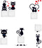 Removable Switch Sticker, 5 Pcs Cute Cartoon Black Cats Wall Sticker, Light Switch Decor Decals, Family DIY Decor Art Car Stickers Home Decor Wall...