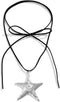Gothic Black Choker Necklace with Big Puffy Heart Pendant Sexy Starfish Y2K Aesthetic Velvet Collar Neck Chain Boho Neck Accessories for Women and...