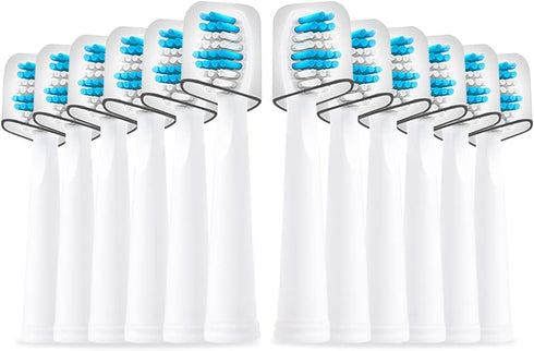 Replacement Toothbrush Heads Compatible with fairywill Electric Toothbrush, Model FW-507/FW-508/2011/959/917/551, D1/D3/D7/D8, W Shape Design Plan...