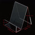 Clear Acrylic Book Stand with Ledge, Transparent Book Holder Display Stand for Displaying Pictures, Books, Cookbooks, Menus, Music Sheets, CDs, No...