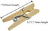 HAHIYO Wooden Clothes Pins Clothespins Mini Do NOT Fall Apart 1 inches Length 80 Pack Sturdy Strong Springs No Rust No Discoloration for Laundry B...
