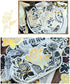 Vintage Zen Botany Flower Washi Sticker Pack, Artsy Natural Black-and-White Plants with Golden Sketch Decals Collection, Wild Plants Gray and Gold...
