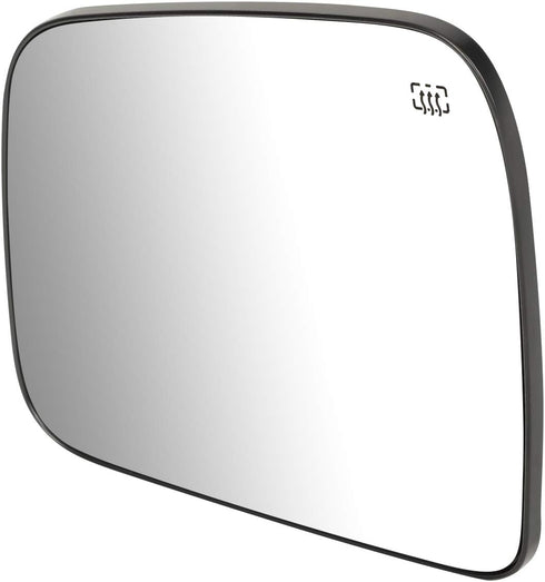 DNA Motoring OEM-MG-0117 68092051AB Factory Style Left Side Mirror Glass w/Heated Compatible with 2011-2019 Durango / 2011-2018 Grand Cherokee...