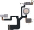 Flash Light Flex Cable Replacement for iPhone 12 Pro Max Repair Flashlight Part Fix Silent Switch with Pre-Installed Metal Bracket Holder 12Promax...