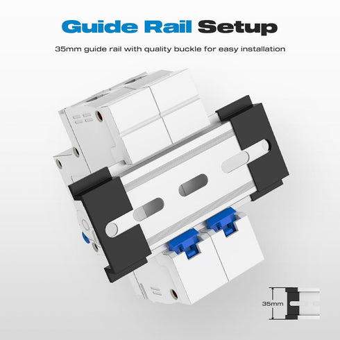 AC Miniature Circuit Breaker, CGELE 20 Amp 2 Pole 120/240V Solar AC Disconnect Switch Thermal Magnetic Trip Din Rail Mount...