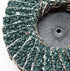 Benchmark Abrasives 2" Quick Change Zirconia Flap Disc Grinding Wheel with Male R-Type Back Design for Cleaning Finishing Deburring of Irregular S...