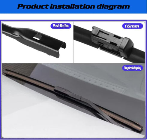 Original Equipment Replacement Windshield Wiper Blades For BMW 5 Series G30 G31 2017-2021 7 Series G11 G12 2016-2021 2 Series F45 F46 2014~2020 Fr...