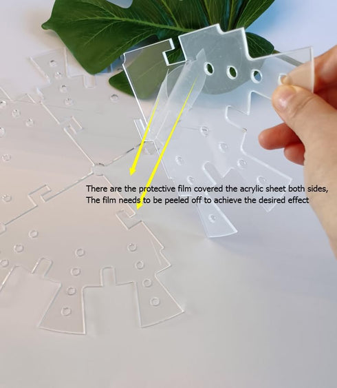 Clock Face Stencil,Clock Universal Clock Stencil with gaps for numerals for resin clock marking (40cm)...