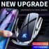 Kinetictronic Wireless Car Charger QI 15W Output Power for 3.5" - 6.5" Phone (Silver)...